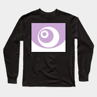 Abstract pattern - purple and white. Long Sleeve T-Shirt